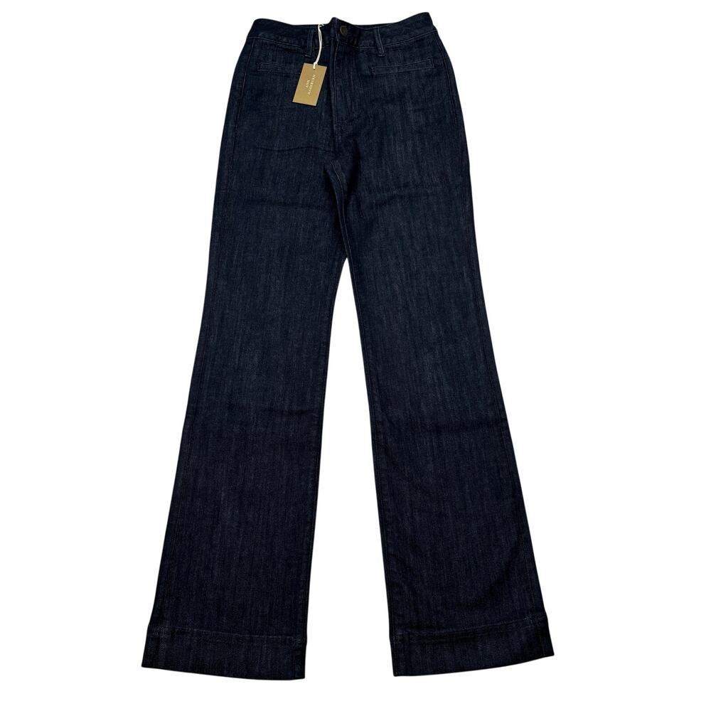ANN MASHBURN Dark Indigo Wide-Leg Jeans